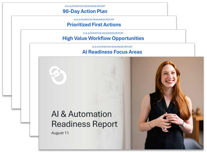 Example AI and Automation Readiness Assessment report preview